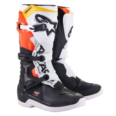 Tech 3 Boots White/Orange/Black