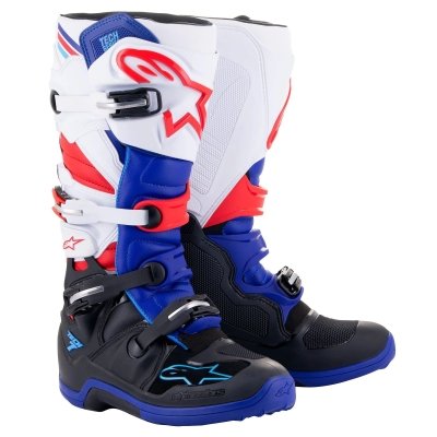 Tech 7 Boots White/Red/Blue