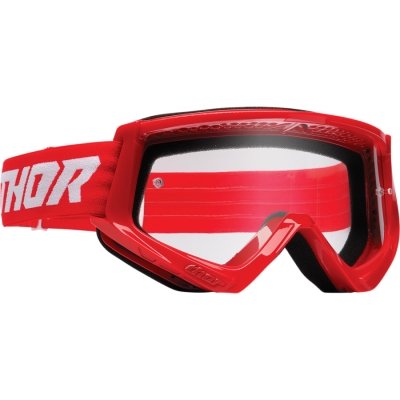 Combat Racer Goggles White/Red