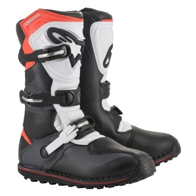 Tech T MX Boots Black/White/Orange