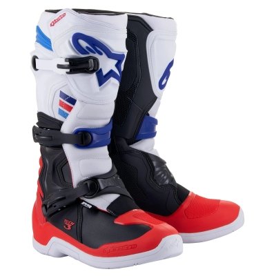 Tech 3 Boots White/Red/Blue