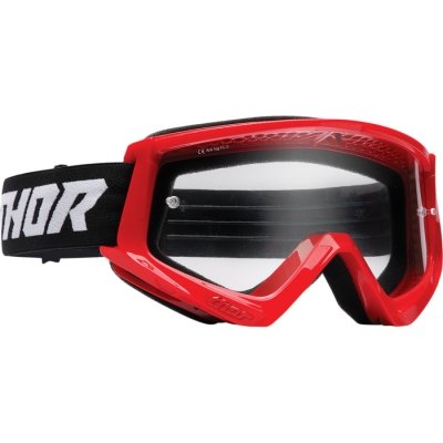 Combat Racer Goggles Black/Red