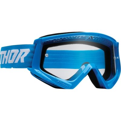 Combat Racer Goggles White/Blue