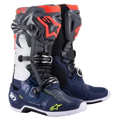 Tech 10 Boots Gray/Blue/Red