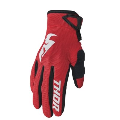 Sector Gloves White Red