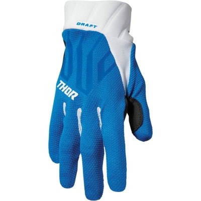 Draft Gloves White Blue