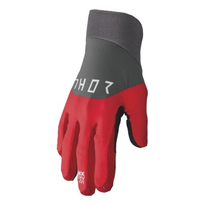 Agile Rival Gloves Gray Red Black