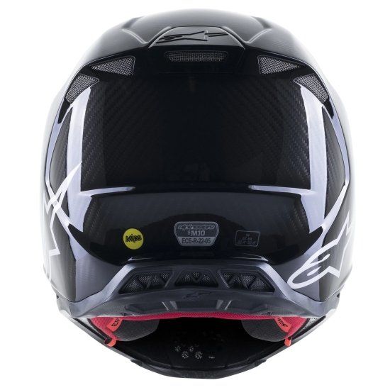 Supertech M10 Solid MX Helmet Black Glossy Carbon