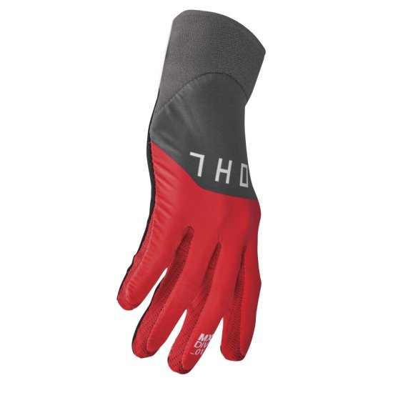 Agile Rival Gloves Gray Red Black