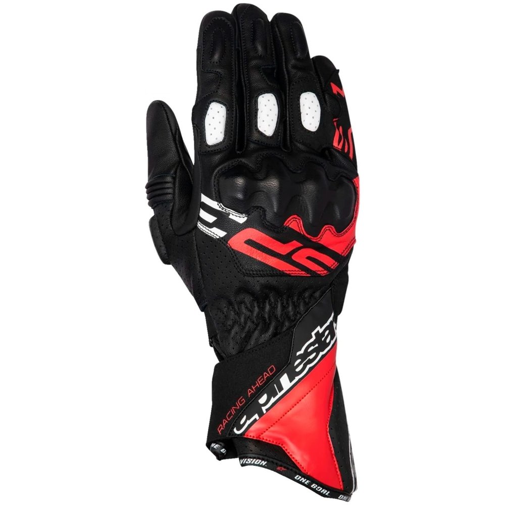 GLOVE SP-3 BLK/BRT RD/WHT