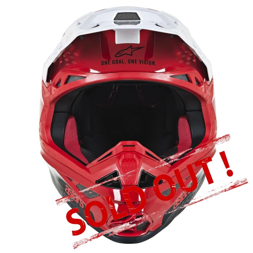 Supertech M10 Dyno MX Helmet Red/White Glossy
