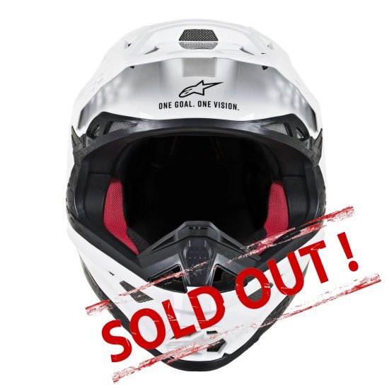 Supertech M8 Solid MX Helmet White Glossy