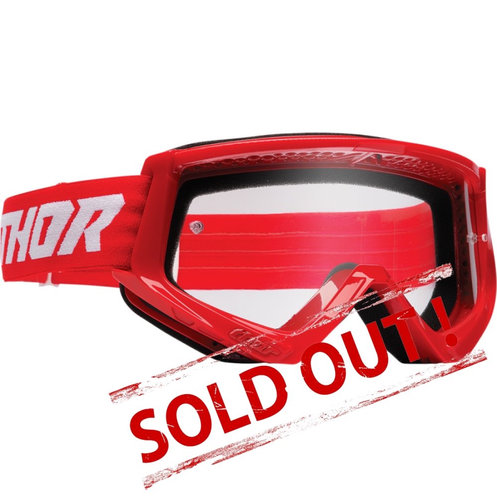 Combat Racer Goggles White/Red