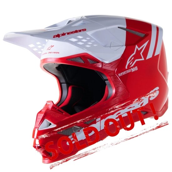 Supertech M8 Radium 2 Helmet Bright Red/White Glossy
