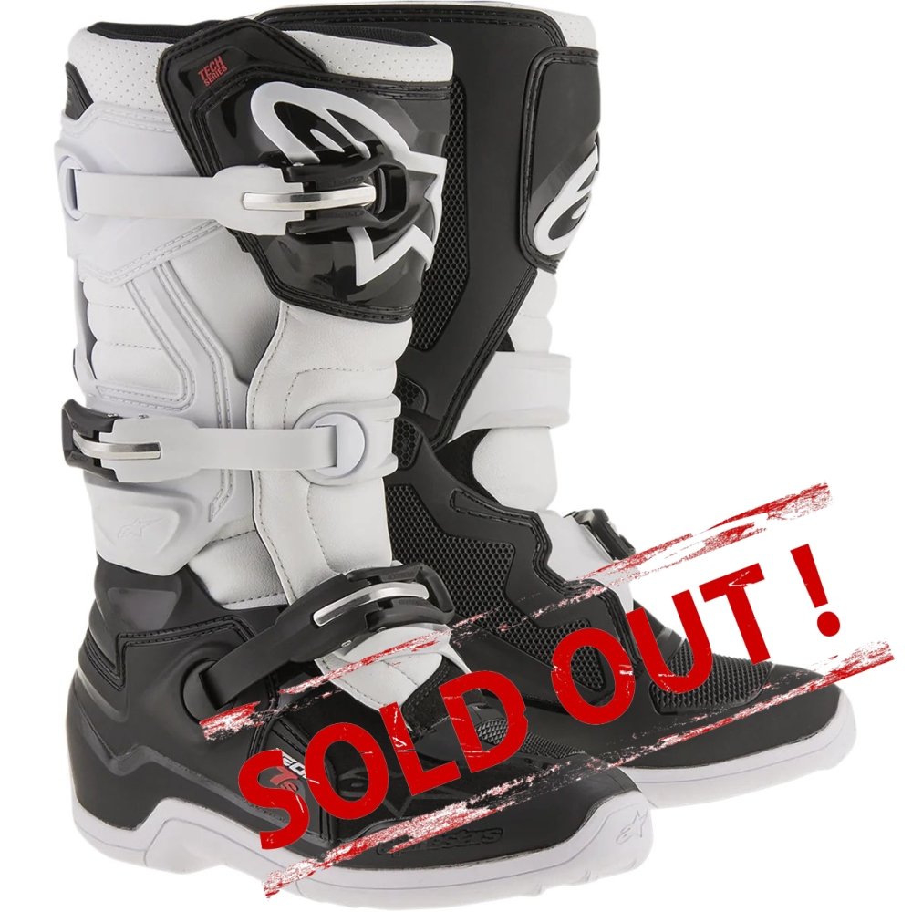 Youth Tech 7S Boots Black/White