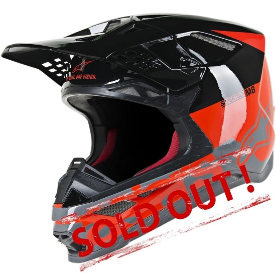 Supertech M8 Radium MX Helmet Red/Black/Gray