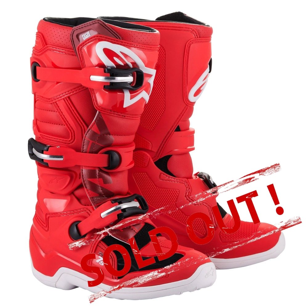Youth Tech 7S Boots Red