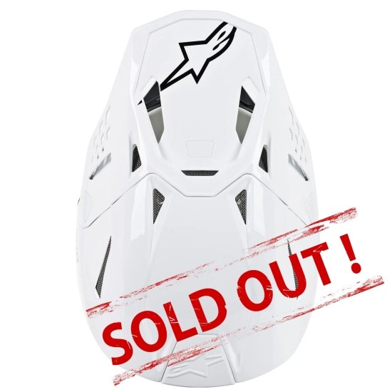 Supertech M8 Solid MX Helmet White Glossy