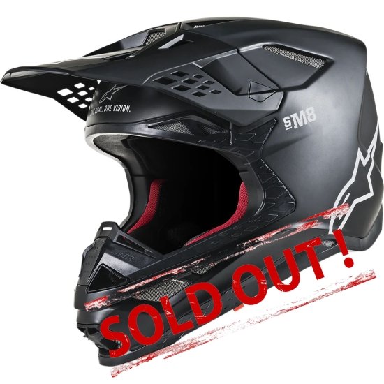 Supertech M8 Solid MX Helmet Black Matte