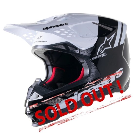 Supertech M8 Radium 2 Helmet Black/White Glossy