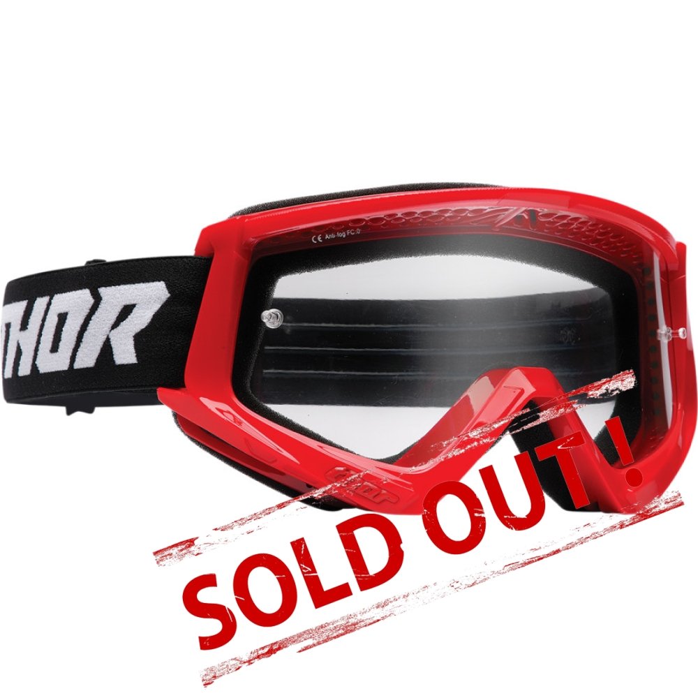 Combat Racer Goggles Black/Red