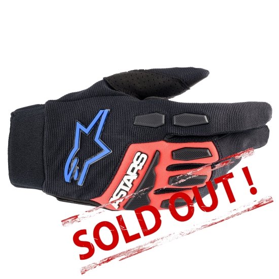 Full Bore XT Gloves Black/Bright Red/Blue