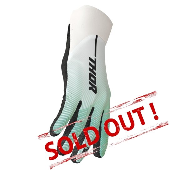 Agile Tech Gloves White Teal Black