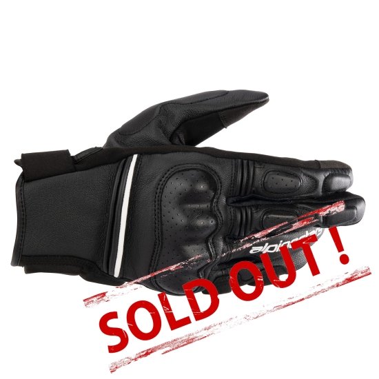 Phenom Leather Gloves White Black