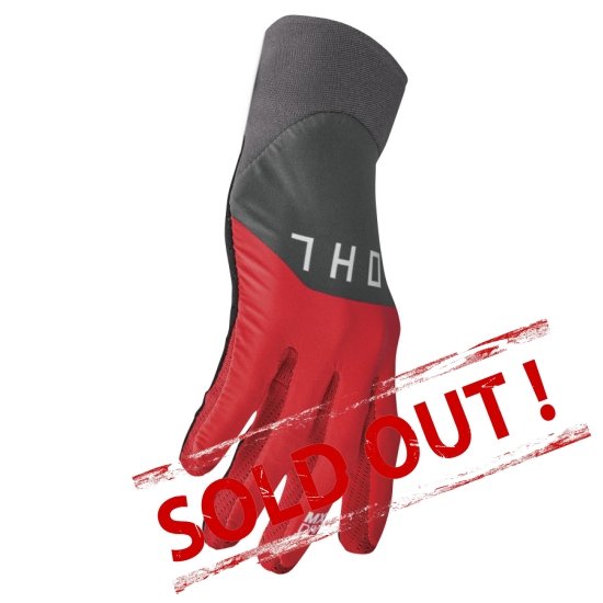 Agile Rival Gloves Gray Red Black