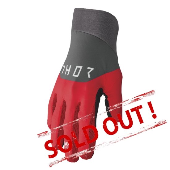 Agile Rival Gloves Gray Red Black