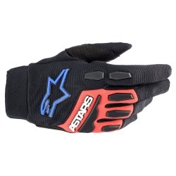 Full Bore XT Gloves Black/Bright Red/Blue