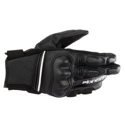 Phenom Leather Gloves White Black