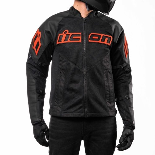 Mesh AF™ Leather Jacket Red/Black