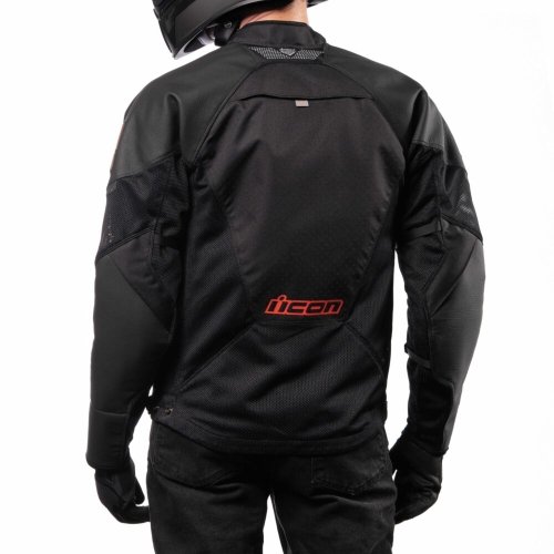 Mesh AF™ Leather Jacket Red/Black