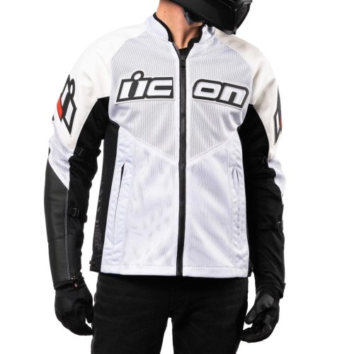 Mesh AF™ Leather Jacket White