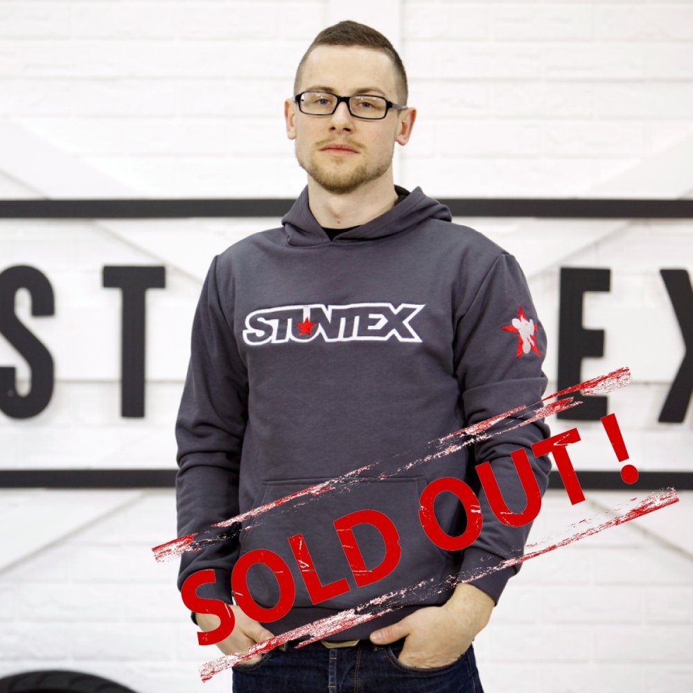 Темно-серая худи STUNTEX